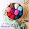 Acrylic Yarn Skeins Set for Crocheting Multicolored 50g Soft Knitting Yarn Skein